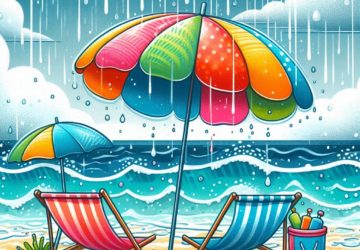 Pioggia riccione spiaggia